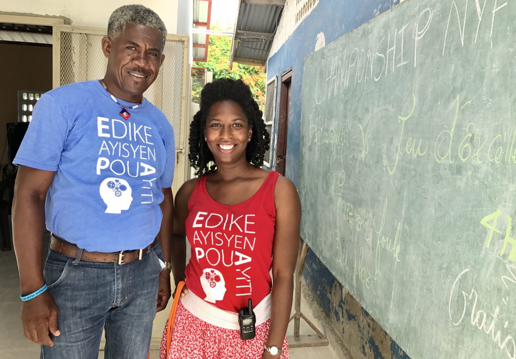Ambassador Marli with teachers in Haiti