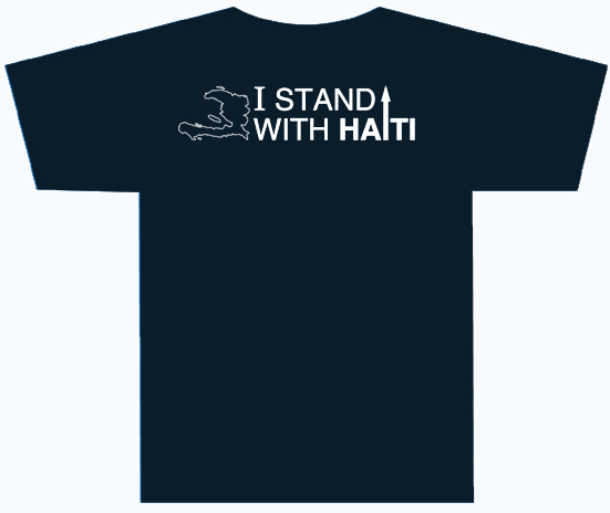 I Stand With Haiti Black T-shirt